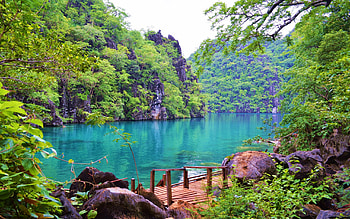 Kayangan Lake, Philippines HD wallpaper