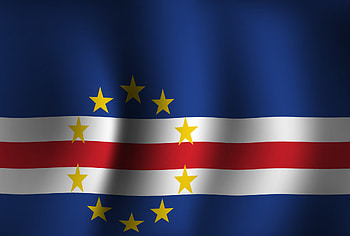 Cabo Verde, National pride, Flag waving proudly, Independence celebration HD wallpaper