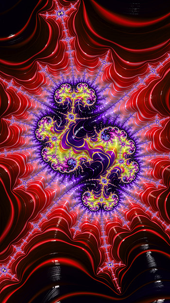 Fractal Art Trippy Psychedelic Background for Smart, purple, red, colors, psychedelic, trippy, Abstract, fractal, abstract purple HD phone wallpaper