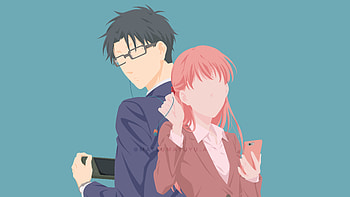 Narumi and Nifuji from Wotakoi, Wotakoi: Love Is Hard For Otaku, Narumi Momose, Hirotaka Nifuji, Anime HD wallpaper