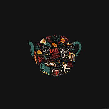 Artistic tea illustration, Dark , Unique style, Intriguing artwork HD phone wallpaper