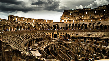 Colosseum , Christopher Peltier, Beautiful background, Rome's wonder HD wallpaper