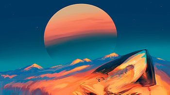 Scifi Desert Planet Digital Art, scifi, digital-art, artist, planet, artwork, deviantart HD wallpaper