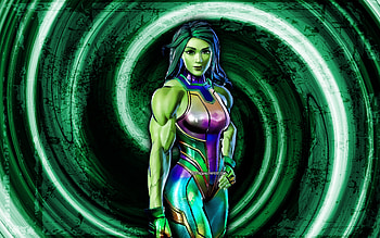 Holo Foil She-Hulk, turquoise grunge background, Fortnite, vortex, Fortnite characters, Holo Foil She-Hulk Skin, Fortnite Battle Royale, Holo Foil She-Hulk Fortnite HD wallpaper