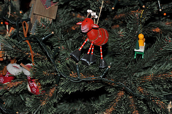 Christmas time, green, christmas, red, ornaments HD wallpaper