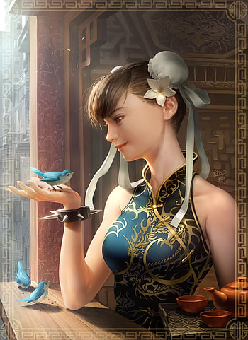 Character chun-li street fight game girl bird realistic | | 709880 | UP HD phone wallpaper