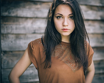 Model, women, black, hair HD wallpaper