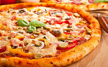 Pizza , Personalized pizza background, User's own taste, Craving induced HD wallpaper
