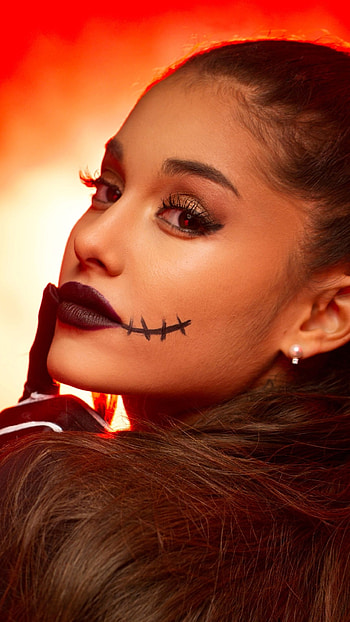 Pretty Ari, makeup, earrings, brunette, latina, singer, actress, brown eyes, Celebrity, Ariana Grande HD phone wallpaper