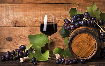 Wine and Grapes, glass, wine, grapes, drink HD wallpaper