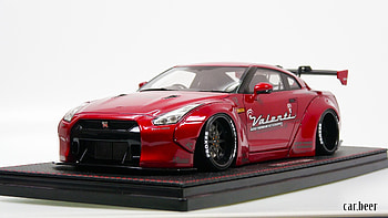 1/18 Ignition Model Liberty Walk LB-Works Nissan GT-R (R35) Red review - video HD wallpaper