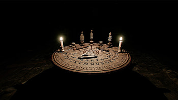 The Dark Occult Ouija Board - Mystical Video Game Scene, video game, ouija board HD wallpaper