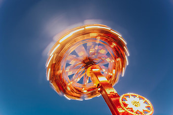 Blur, portrait, Ferris wheel HD wallpaper