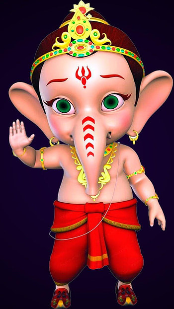 Little ganesh, lord ganesh HD phone wallpaper