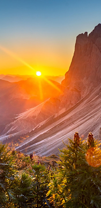 Dolomites, Sunrises HD phone wallpaper