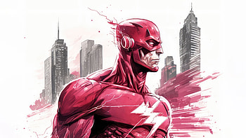The Flash Comic Sketch Art , flash, superheroes, artist, artwork, digital-art, deviantart HD wallpaper