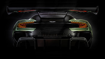 Rear, hyper car, Aston Martin Vulcan, 2018 HD wallpaper