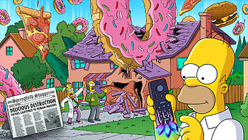 Homer's Donut Drop: Fortnite Anime, Fortnite, The Simpsons, Homer Simpson, video game HD wallpaper