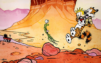 Calvin & Hobbs, Calvin and Hobbs, entertainment, cool, comic, funny HD wallpaper