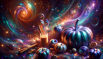 Enchanting Cosmic Pumpkin Fantasy, pumpkin spice, pumpkin, cosmic, Autumn, magical HD wallpaper