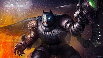 Batman Injured With Kryptonite Gun, batman, superheroes, artwork, deviantart HD wallpaper
