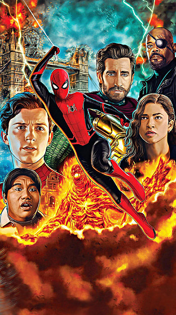 Spider-Man: Far from Home (2022) movie HD phone wallpaper