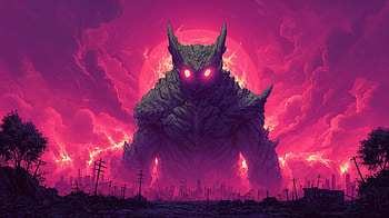 Epic Giant Monster: A Stunning Fantasy, fantasy, monster, giant, surreal HD wallpaper