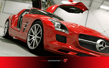 Mercedes-Benz SLS AMG, video game, Forza Motorsport 4 HD wallpaper