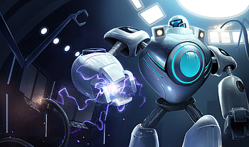 Big White Giant Robot , artist, artwork, artstation HD wallpaper