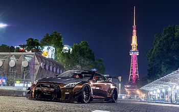 Nissan GTR Tokyo, Liberty Walk Cars HD wallpaper