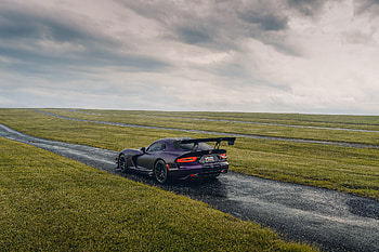 Dodge Viper — Rain-Soaked Track, vehicle, Dodge Viper HD wallpaper