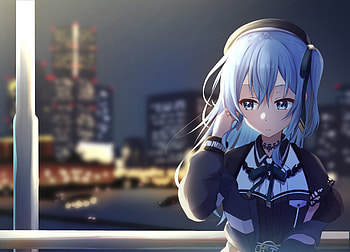 Hoshimachi Suisei, hololive, Hoshimachi Suisei, Anime, Virtual Youtuber HD wallpaper