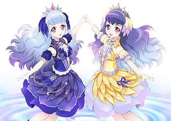 Shirayuri Twins, Kaguya Shirayuri, Sakuya Shirayuri, Anime, Aikatsu Friends! HD wallpaper
