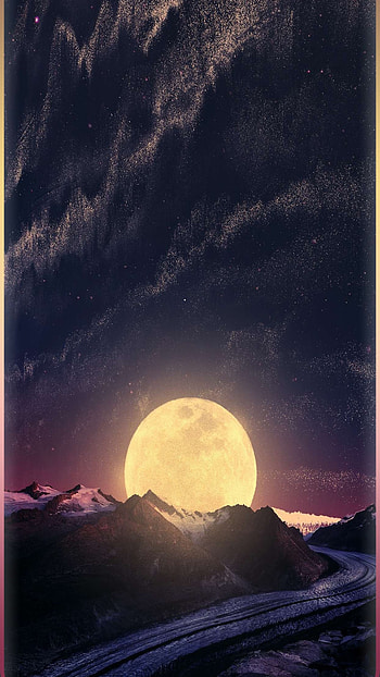Lock Screen Moon, lock screen, moon HD phone wallpaper