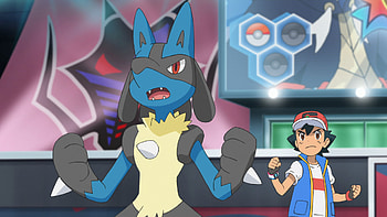 Lucario and Trainer from Pokémon Ultimate Journeys, Lucario (Pokémon), Anime, Pokémon Ultimate Journeys: The Series HD wallpaper