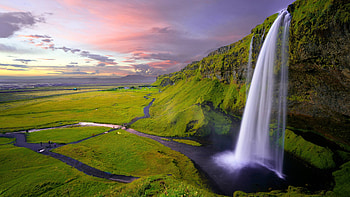 waterfall, fun, cool, nature, mountain HD wallpaper