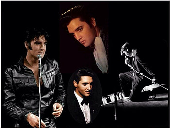 Elvis Presley Through The Years, Black, Presley, Elvis, Years HD wallpaper