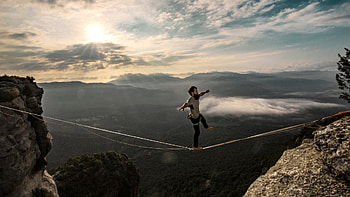 Increased marketing budget, Lottery win, Marketing strategy, Slackline HD wallpaper