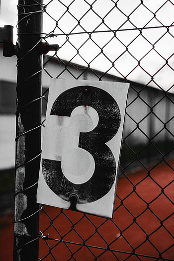 Words, Grid, Fence, Inscription, Figure, Three, Numeral HD phone wallpaper