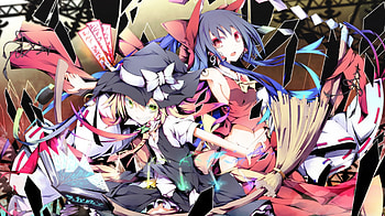 Kirisame & Reimu New Wall, anime, wall, girl, new, beauty HD wallpaper