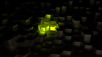 Structure, 3D, Glow, Hexagons, Hexagonals HD wallpaper