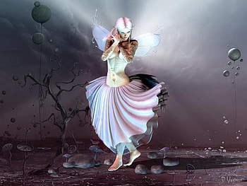 Fairy, abstract, fantasy HD wallpaper
