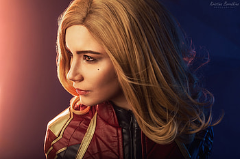 Captain Marvel Cosplay , captain-marvel, superheroes, cosplay HD wallpaper