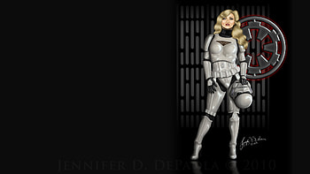 stormtrooper pin up girl style ipad Car HD wallpaper
