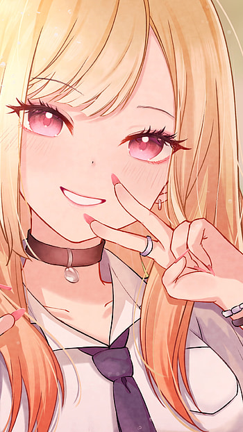 My Dress-Up Darling, My_Dress-Up_Darling, blonde, girl, kitakawa, anime, marin HD phone wallpaper