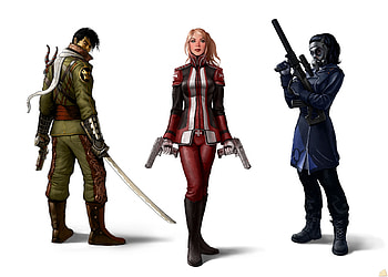 The secret World, videogame, white, weapon, , warriors HD wallpaper
