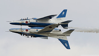Kawasaki T-4, Aerobatics HD wallpaper