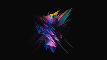 Glass Abstract Sharp Shapes , abstract, shapes HD wallpaper