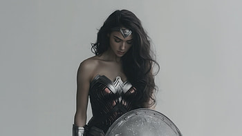 Wonder Woman Iconic Showdown, wonder-woman, superheroes, artwork, digital-art, art, ai HD wallpaper