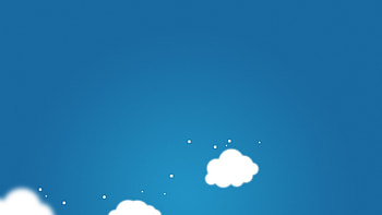 Minimal Cartoon Clouds Blue Background Resolution HD wallpaper